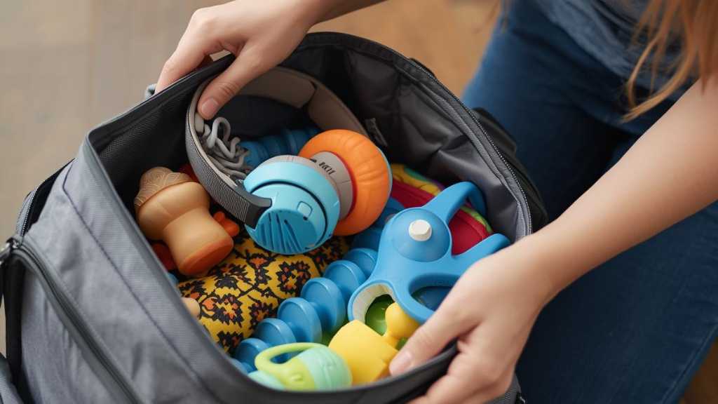 Holidays with Autism: 5 Ways of Creating A Joyful Thanksgiving 5 Backpack filled with sensory toys, headphones, and comfort items to support an autism-friendly holiday event.