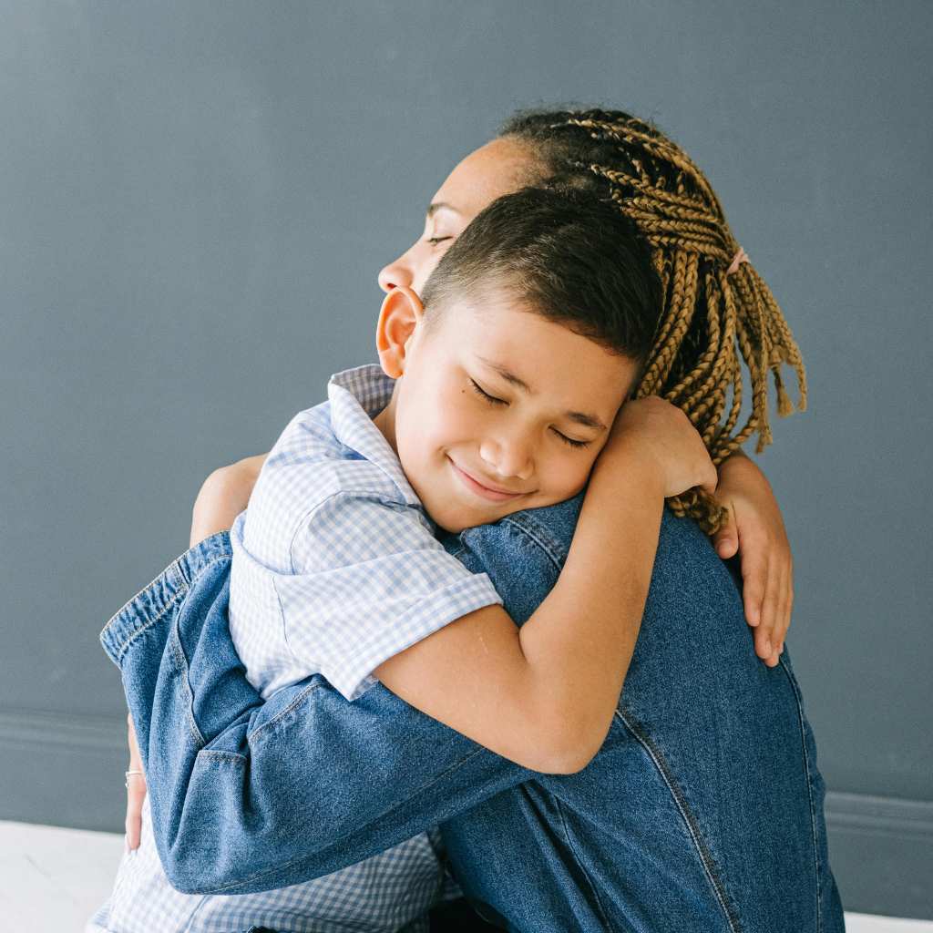Comforting hug highlighting care and emotional support
