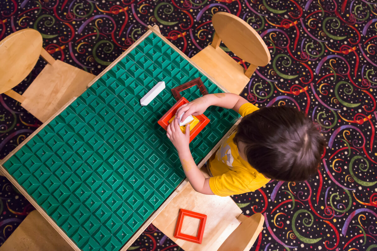 Blog 1 Child in a ABA Therapy sitting at a table