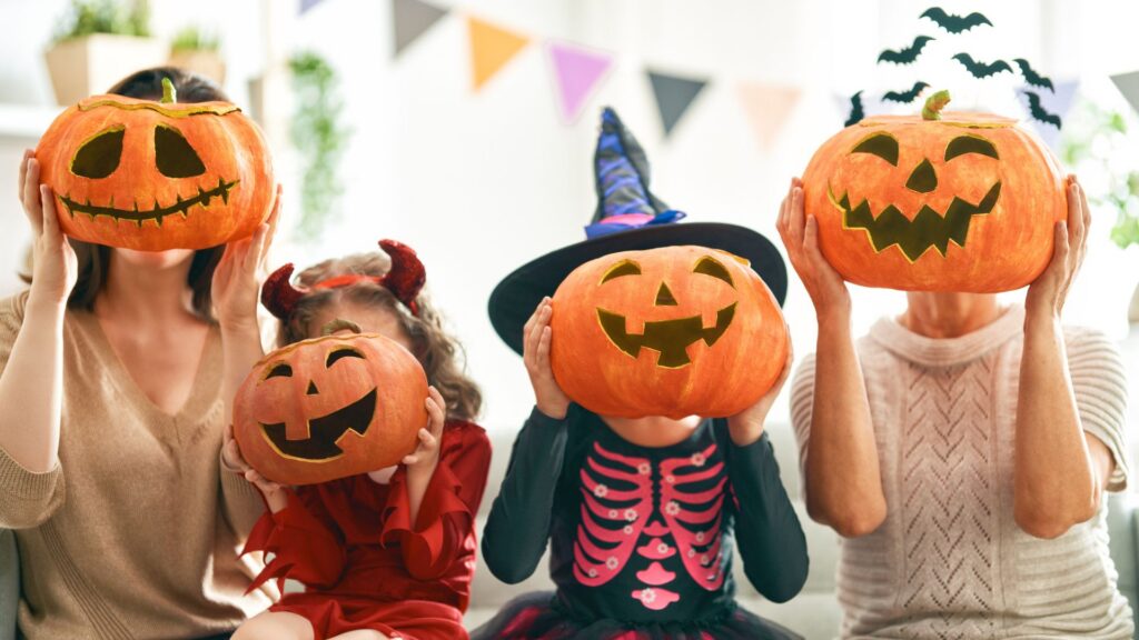 Autism and Halloween: 8 Tips for a Safe Spooky Season 2 Family celebrating a sensory-friendly Halloween together