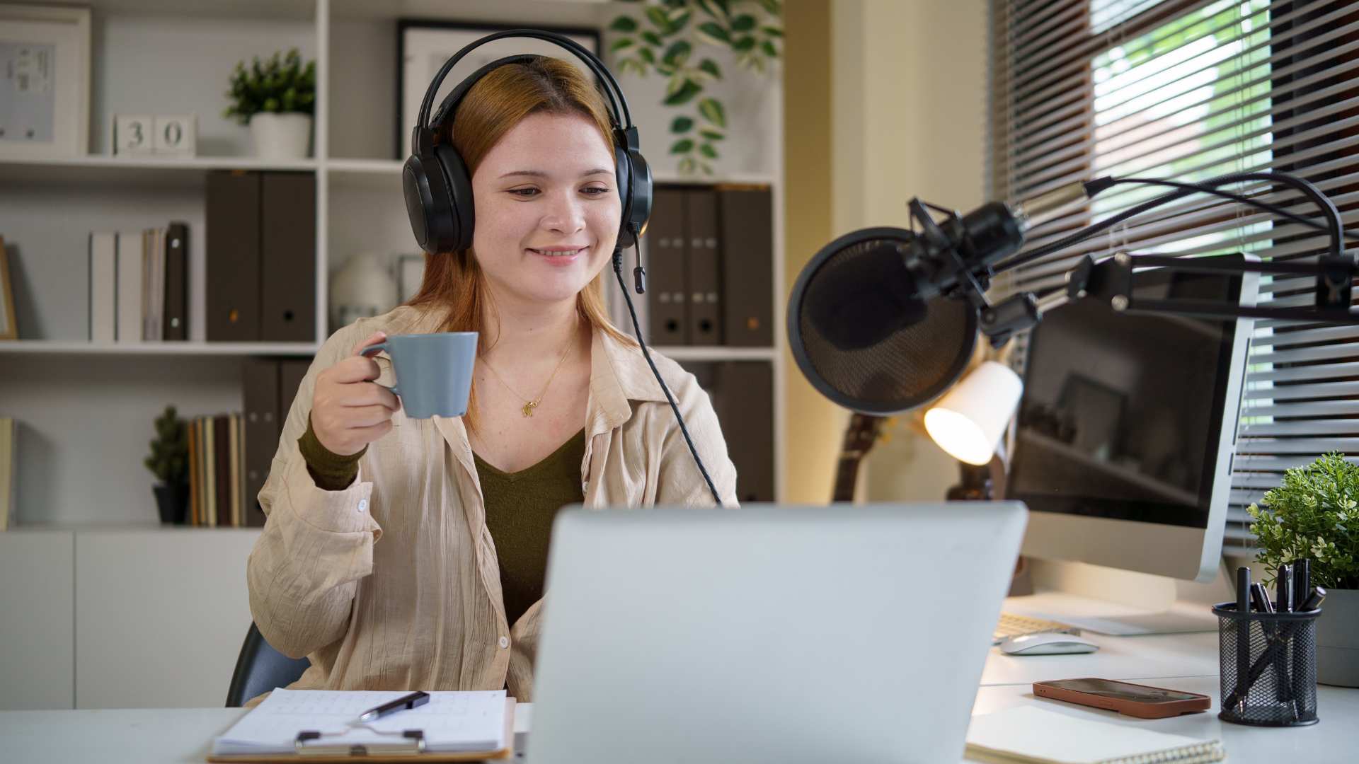 woman listening to BCBA Podcasts